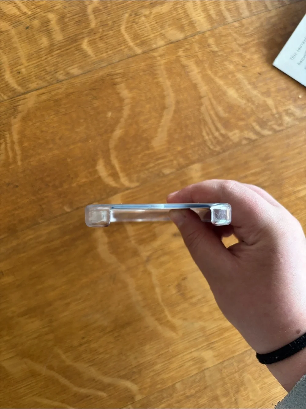 Apple Clear MagSafe-Compatible Phone Case with White Ring